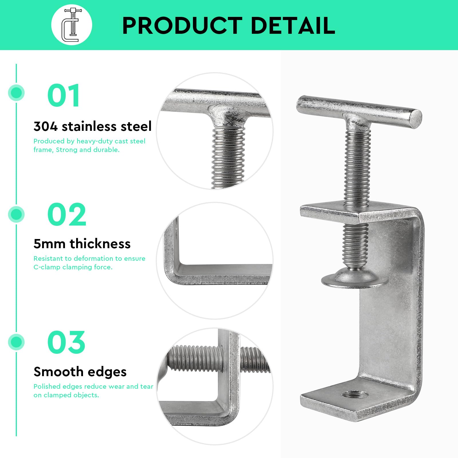 Set Di 4 Orsetti Di Fissaggio Per Tenda A Rullo Plissee, Accessori Di