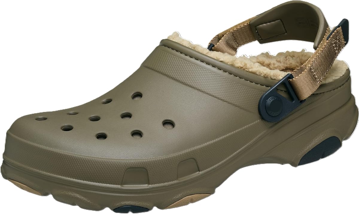 Crocs Unisex-Adult All Terrain Lined Clogs with Adjustable Heel Strap