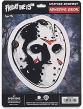 Friday The 13th Jason Mask Adhesive Vinyl Decal - Scary Jason Sticker Decal for Car, Window, Water Bottle or Laptop