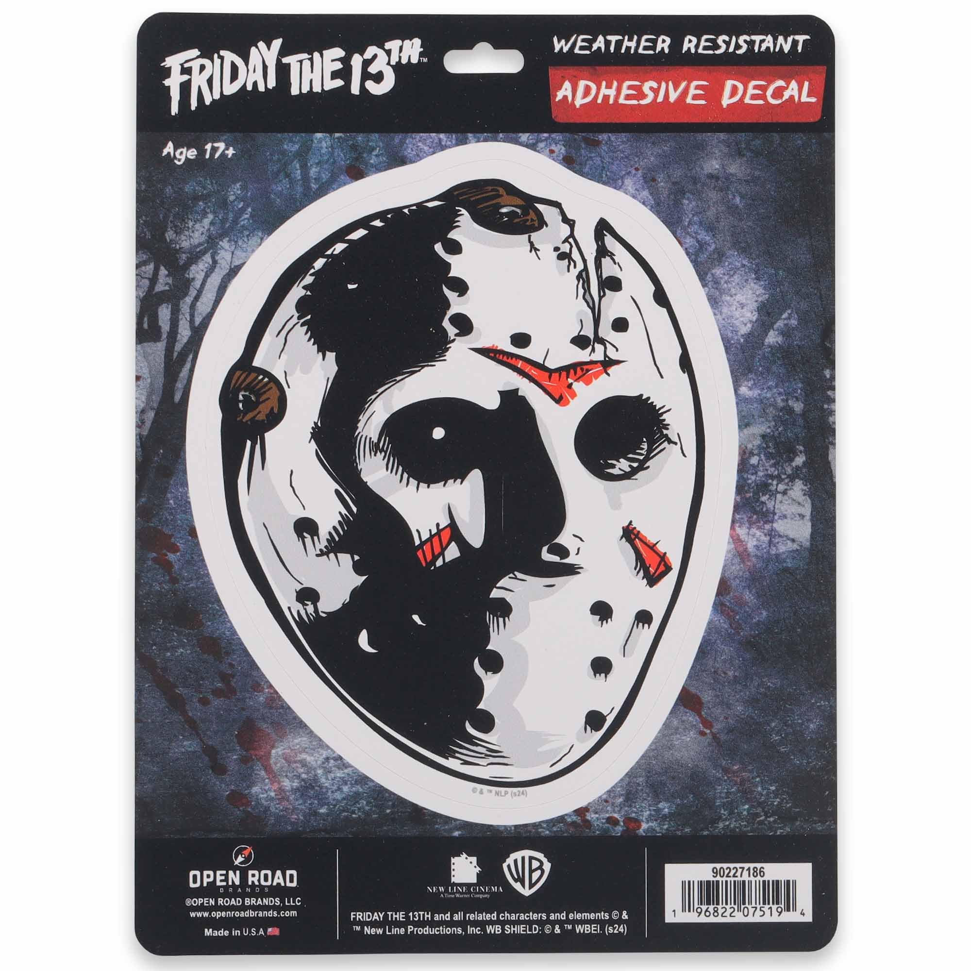 Amazon.com: Friday the 13th Jason Mask Adhesive Vinyl Decal