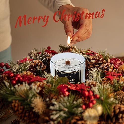 Miniatura 8 de U UQUI Velas de flores para mujer, regalos para el día de San Valentín para ella, juego de regalo de velas perfumadas de rosa preservada, velas de