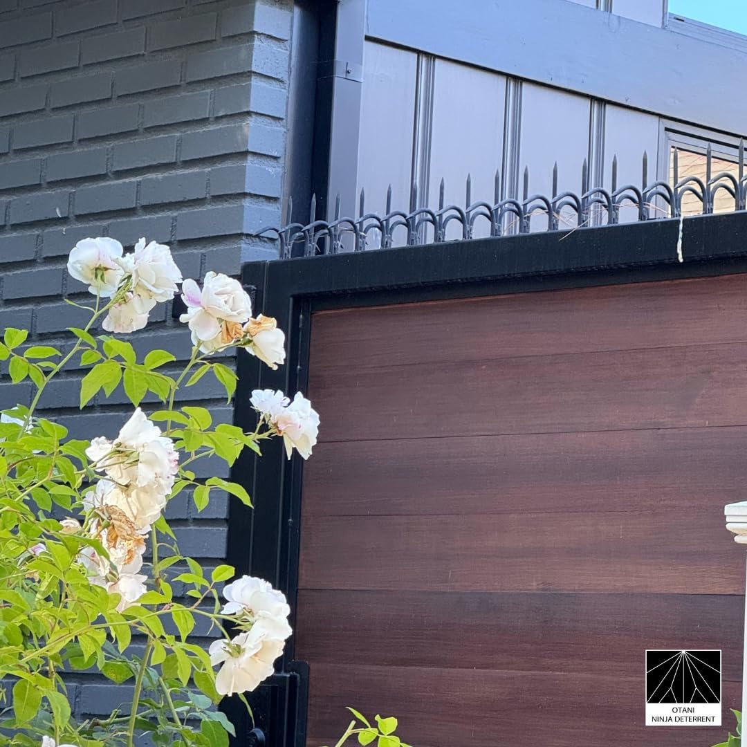 Ninja Deterrent™ | Fence Spikes Wall Spikes Anti Climb Home Security Guard| Classic Shinobi Gaeshi H130 Dual Bladed 0.5m Black | Bird Spikes