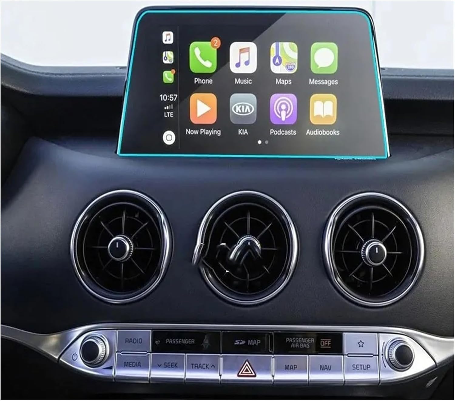 カーナビゲーションフィルム キア用 スティンガー用 2019 2020 2021 カーラジオ GPS ナビゲーション保護フィルム 強