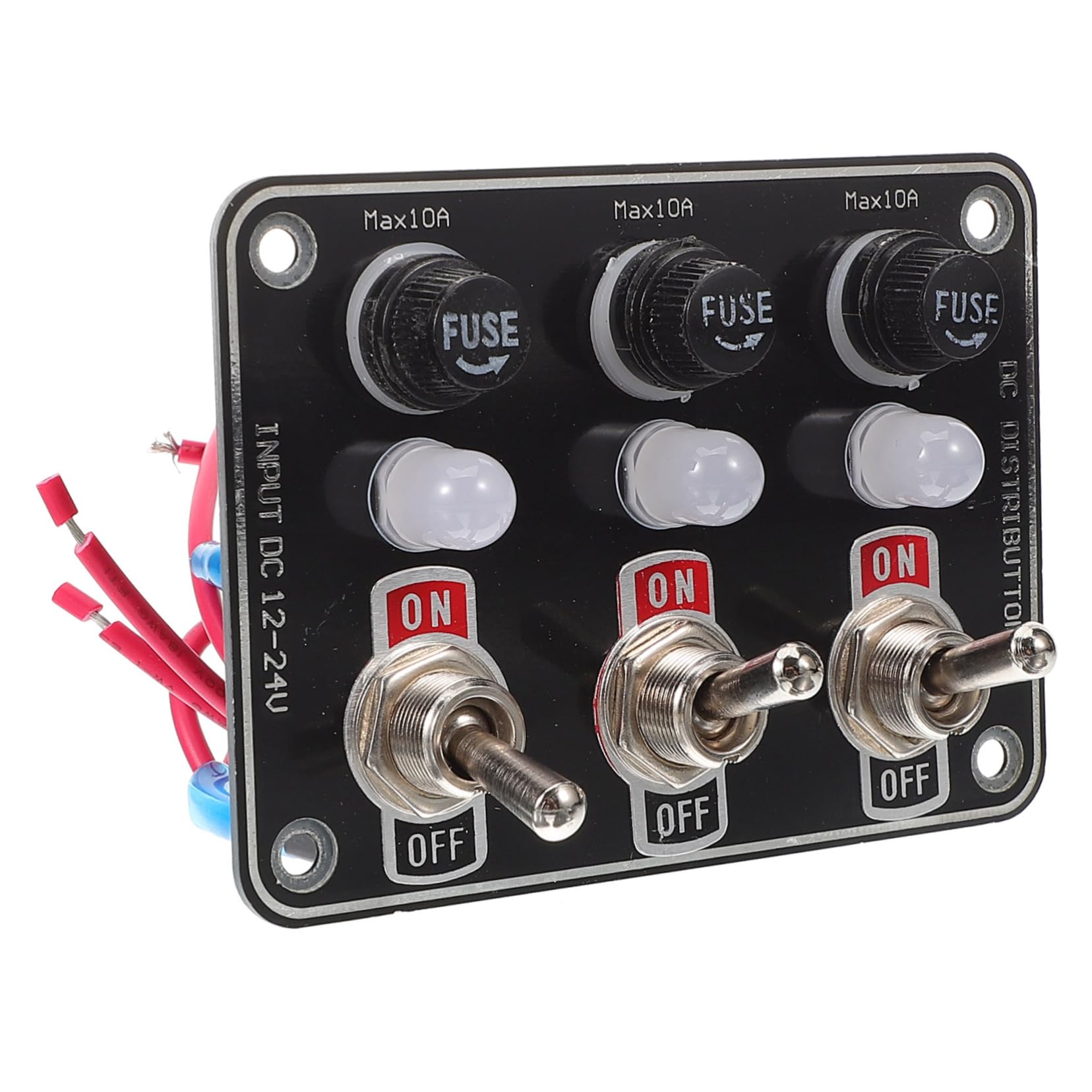 PRETYZOOM Stable Reliable 12/24v Switch Panel Easy DIY Replacement for Vehicles Camper Bus