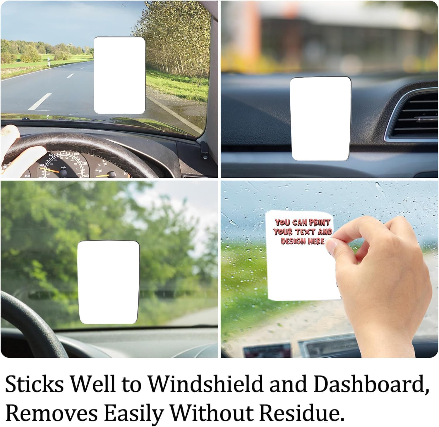 MICRO TEC Static Cling Oil Change Stickers 1.4" x 2.15" – Glossy Windshield Service Reminder Labels – Ribbon Print Compatible with Zebra TLP-2824 Plus & GODEX RT-200i – 400 Labels/Roll (Roll of 2)