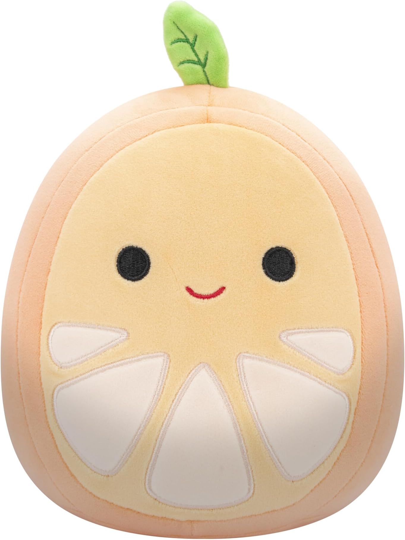 Squishmallows オリジナル 8インチ オリン オレンジスライス 緑の茎付き - 公式Jazwaresぬいぐるみ