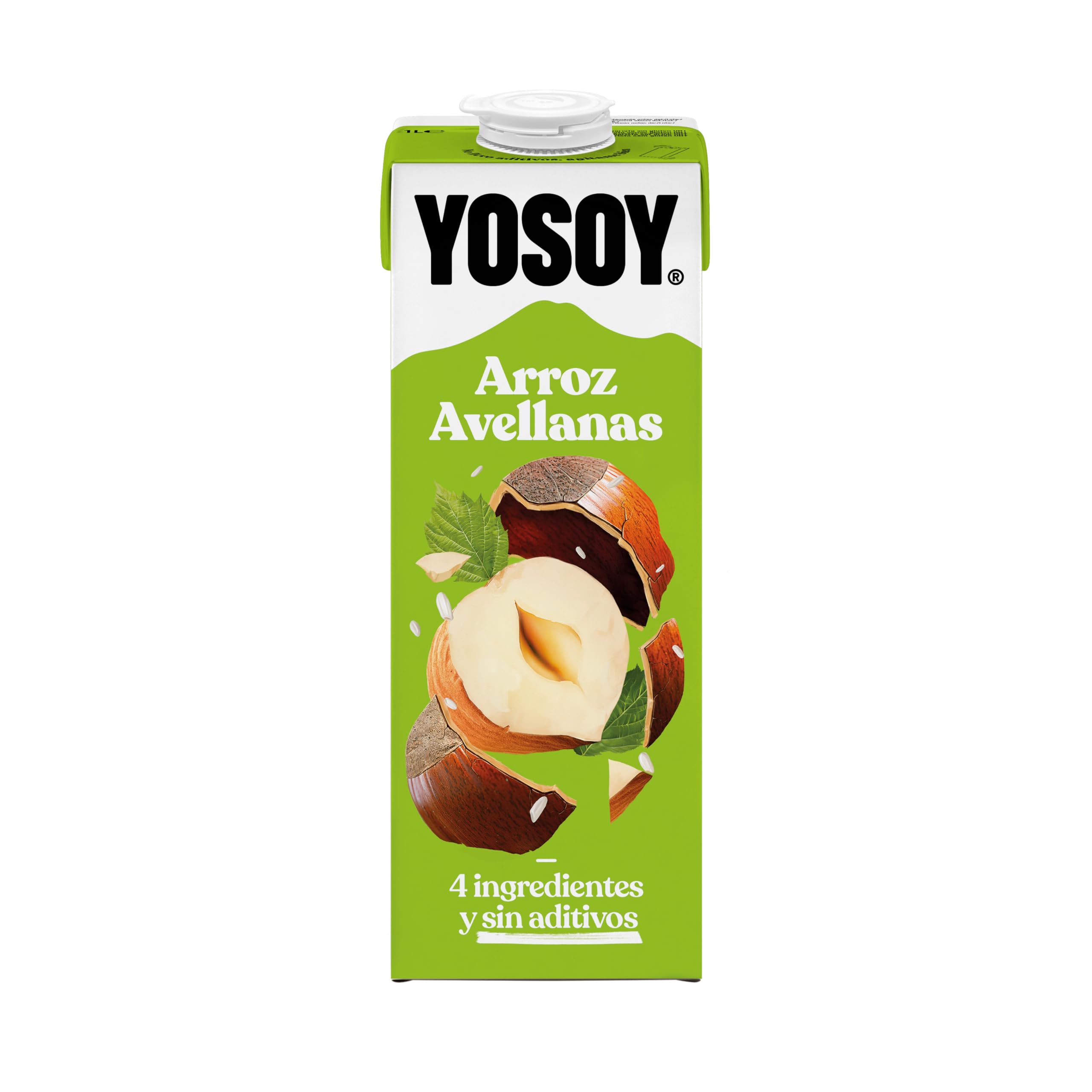 YOSOY Bebida de Arroz con Avellanas, Caja de 6 x 1L