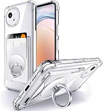 Rockaway Compatible SH-52F Case for AQUOS WISH5 with Card Storage Back Pocket and Ring - Clear