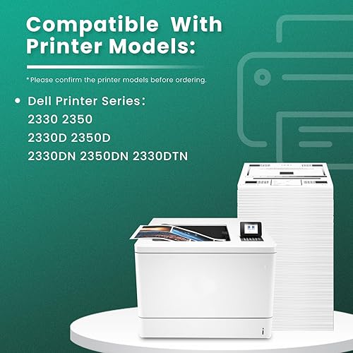 Miniatura 2 de GREENBOX Cartucho de tóner compatible 2330DN de repuesto para impresora Dell PK941 de 6.000 páginas de alto rendimiento para Dell 2350DN 2330D