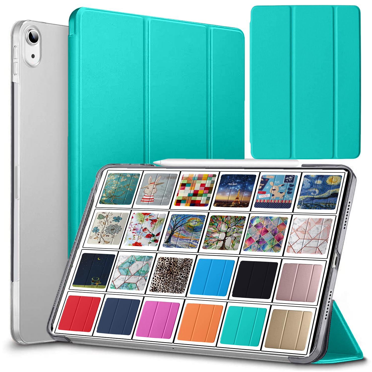 DuraSafe Cases iPad Air 3 2019 10.5 Inch [ Air 3rd Gen ] A2152 A2123 A2153 A2154 MUUL2HN/A MUUK2HN/A MUUJ2HN/A MUUT2HN/A Trifold Hard Smart PC Translucent Back Cover - Green (B07TFHJXZH) Amazon Price History, Amazon Price Tracker