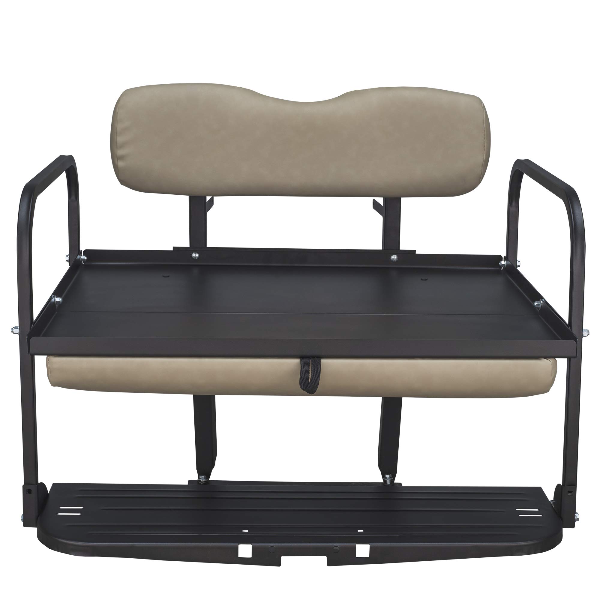 Gusto Club Car DS Golf Cart Flip Folding Rear Back Seat Kit Buff Buy