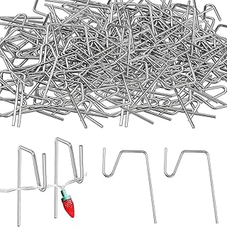 ARNCR 100 Pack Halloween Gutter Hooks for Outdoor Lights, Gutter Clips for Christmas Lights Metal Clips Hooks for Outdoor Seasonal Fairy Lights Clips Xmas Decoration Outside String Lights