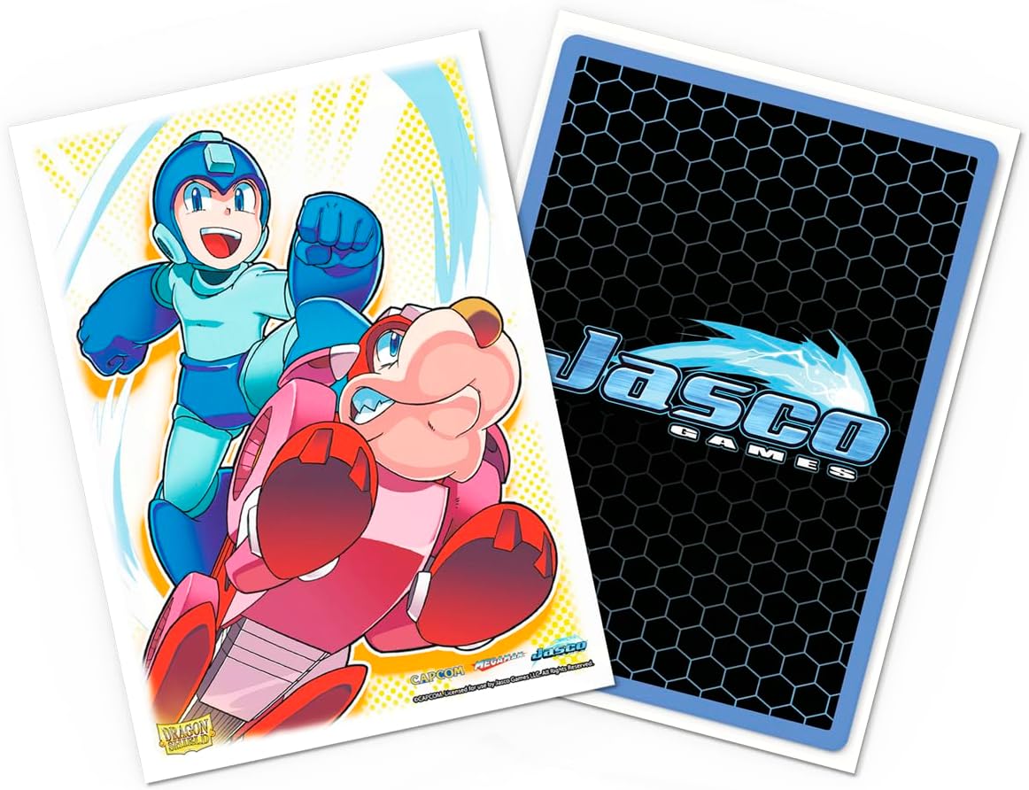 Dragon Shield | Matte Art Sleeves | 100 CT - Smooth & Tough Premium TCG Sleeves | Compatible with Pokemon, One Piece & Magic the Gathering | Mega Man & Rush