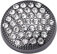 Vista 15 de 10 unidades de botones redondos de metal con strass para ropa, accesorios de costura DIY, decoración de boda, venta al por mayor, botón de moda
