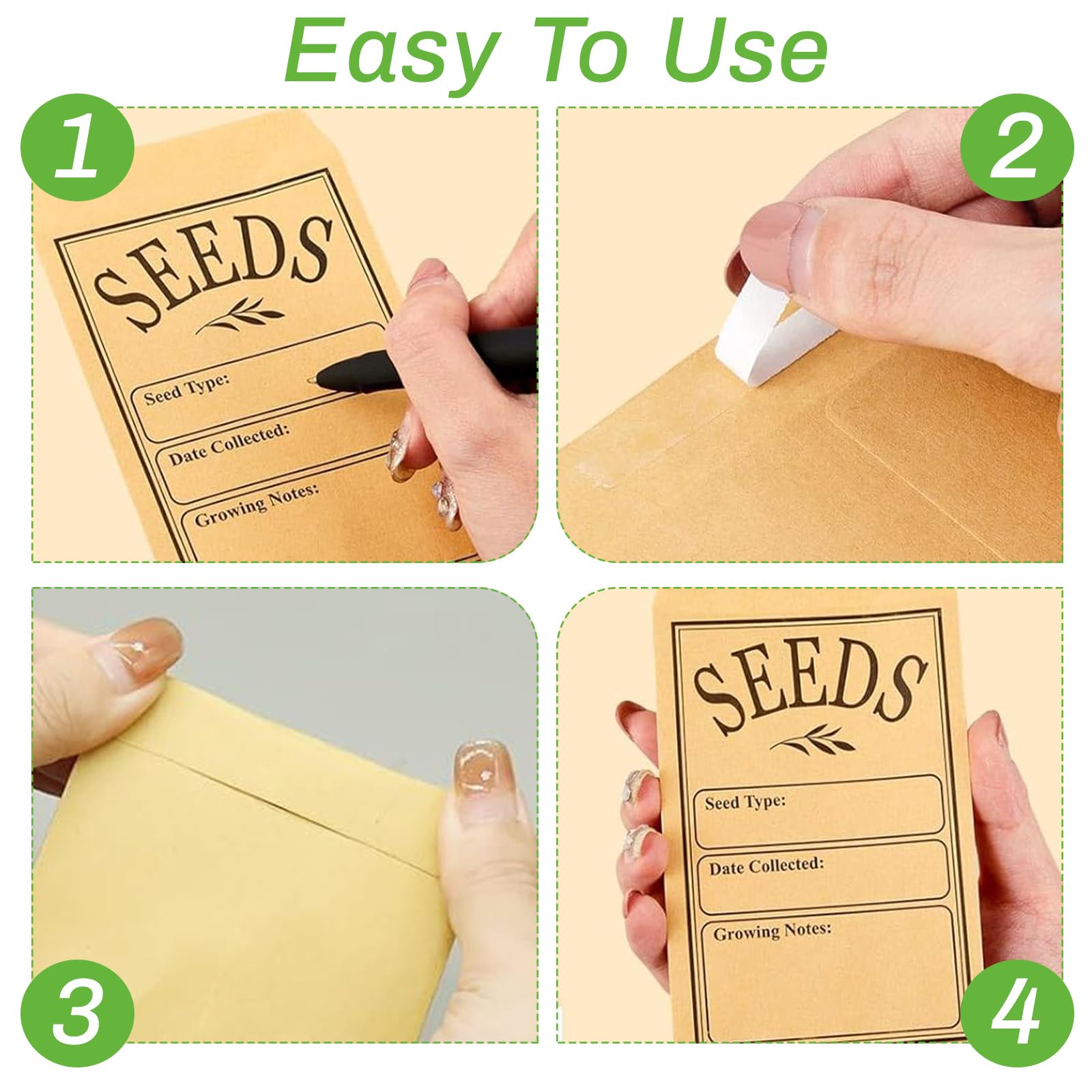 100 Pezzi ini Sacchetti Kraft di Carta arrone Vintage per Sei