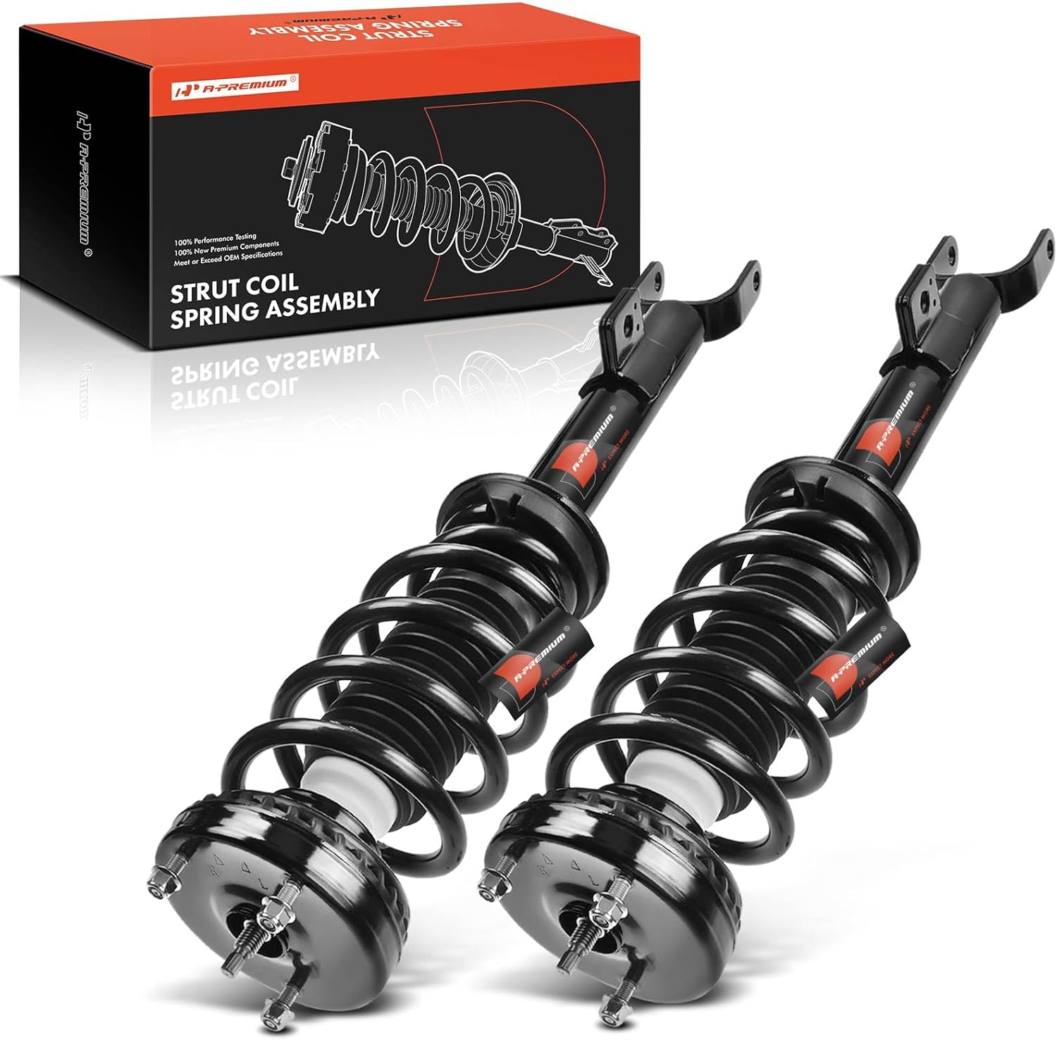 A-Premium Front Complete Strut & Coil Spring Assembly Compatible with Chrysler 300 2012-2014 & Dodge Charger 2012-2016, 2-PC Set