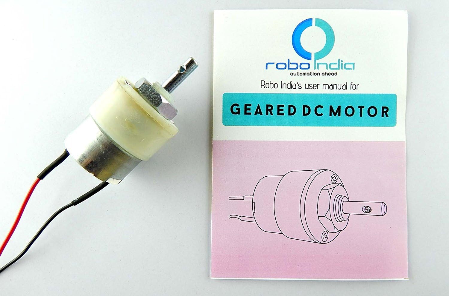 Geared DC Motor - 10 RPM With user manual