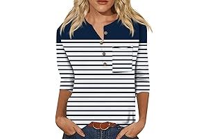 Gorgeous Pitty Pajamas 3/4 Sleeve Button Top