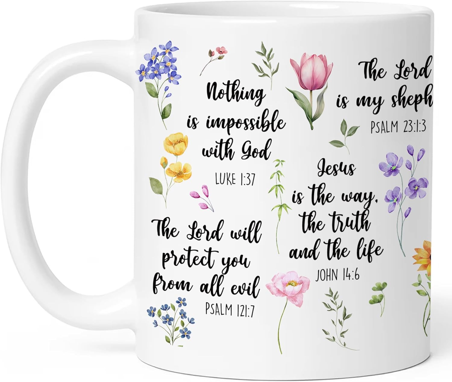 Christian Gifts for Women, Christian Coffee Mugs for Women with Bible Verse, Religious Coffee Mugs, Biblical Inspirational Mug for Friends in Faith, Gift for Mom, Grandma, Sister