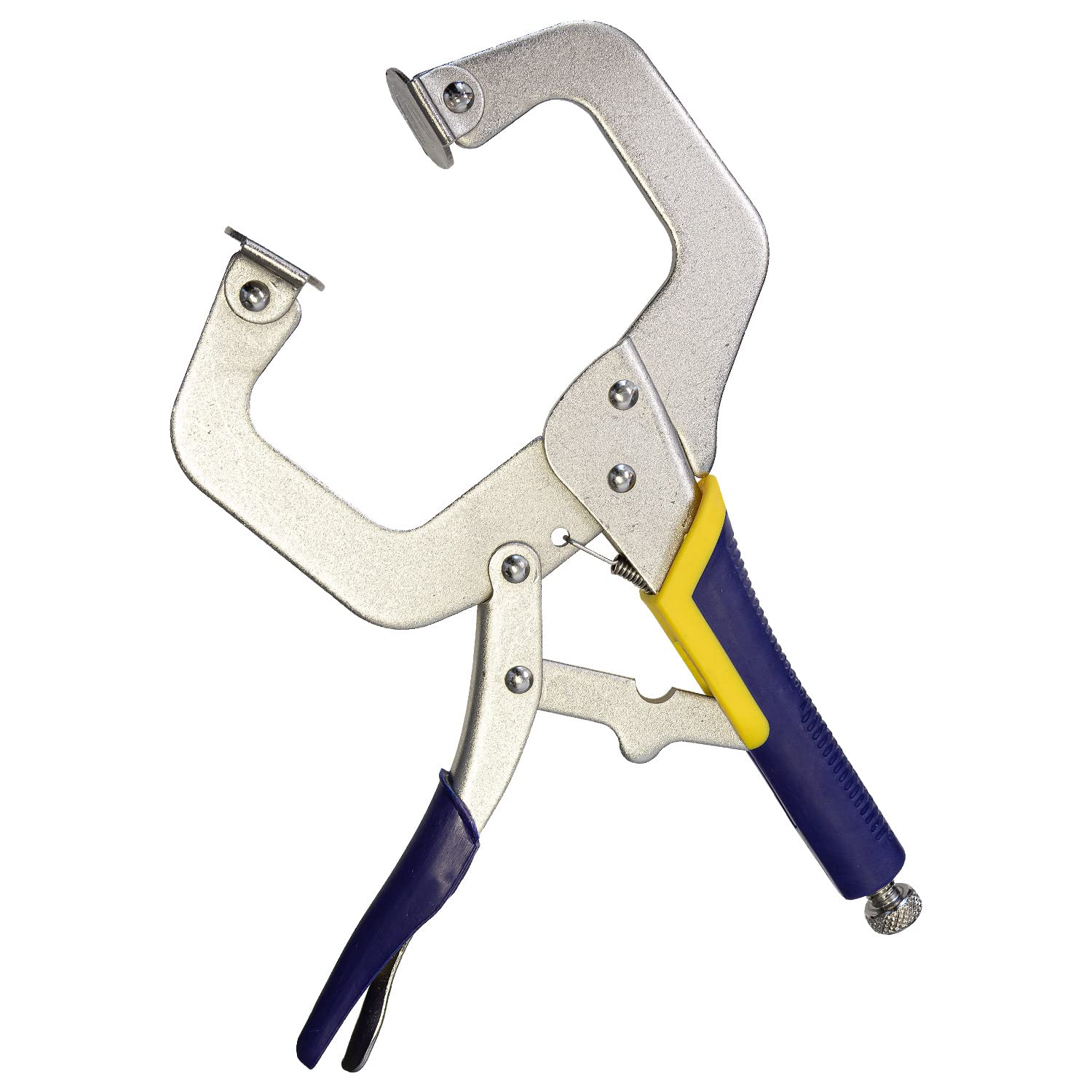 Arc-Zone - Abrazadera en C para soldadura de placa de alta resistencia con almohadillas giratorias, 11 pulgadas