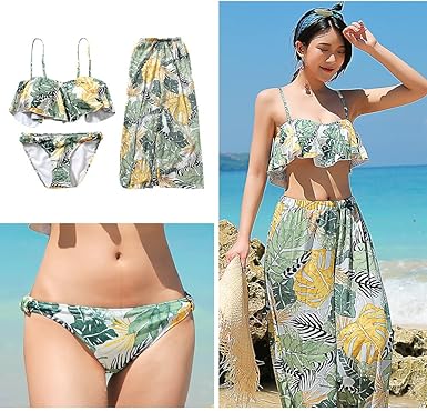 Amazon.co.jp: [HOYUKI] レディース 水着 体型カバー 3点セット