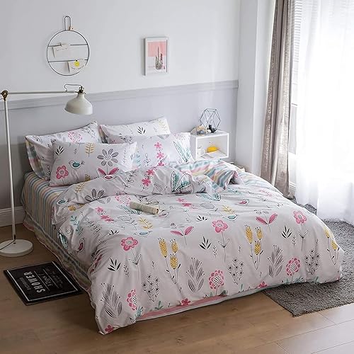 Vista 50 de Linda funda de edredón de fresa, tamaño individual XL, suave, 100% algodón, juego de ropa de cama de fresa rosa, ligero, funda de edredón para niños