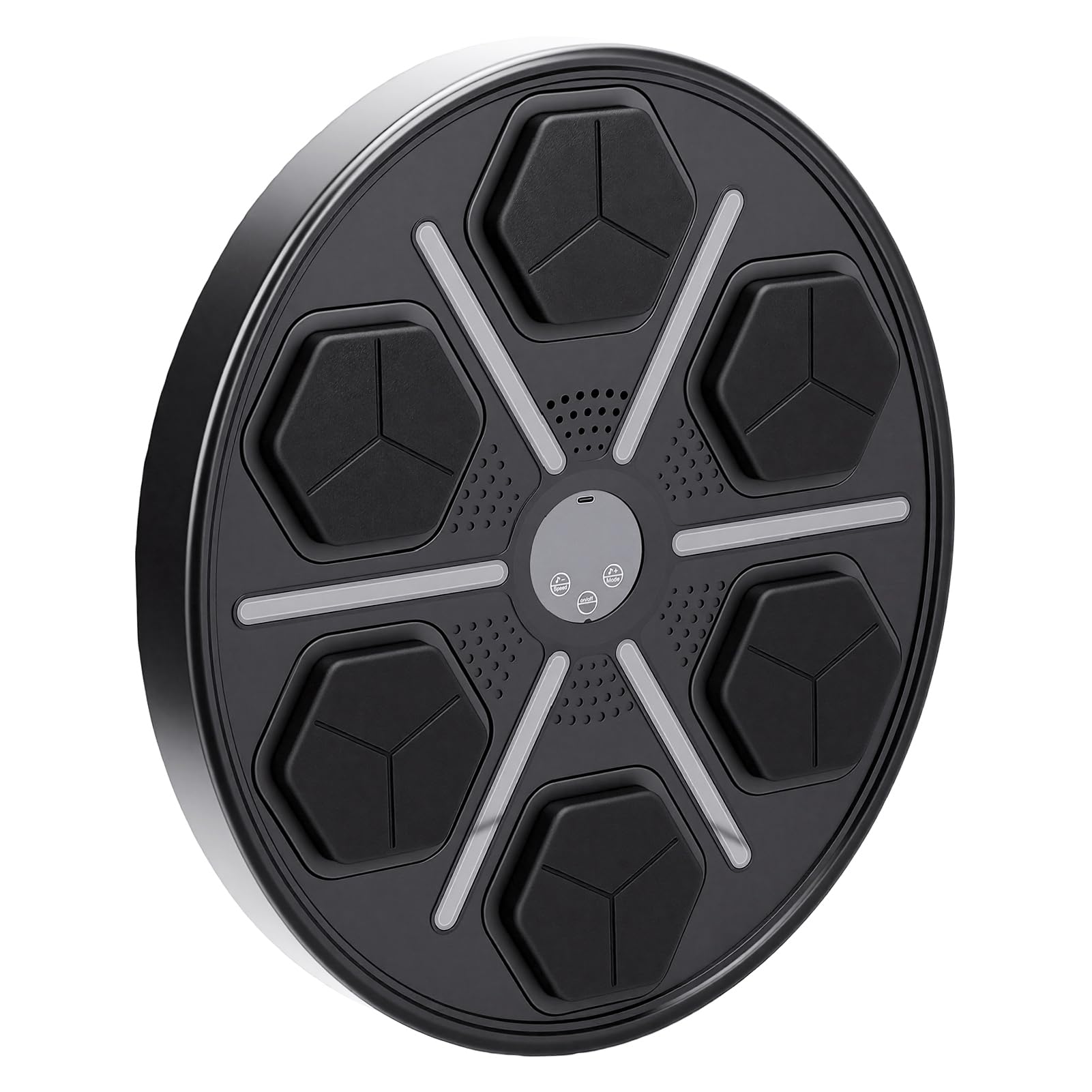 PUSOKEI Macchina per Boxe Musicale Interattiva Montata a Parete |Playlist BT SYNC per Allenamenti a Risposta Rapida, Giochi per Feste in Palestra in Casa