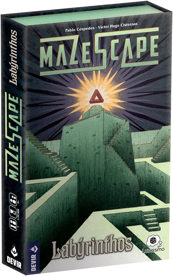 Thames & Kosmos | |BGMAZEL | Mazescapes: Labyrinthos | 7 Different Mazes | 2 Players | Ages 8+