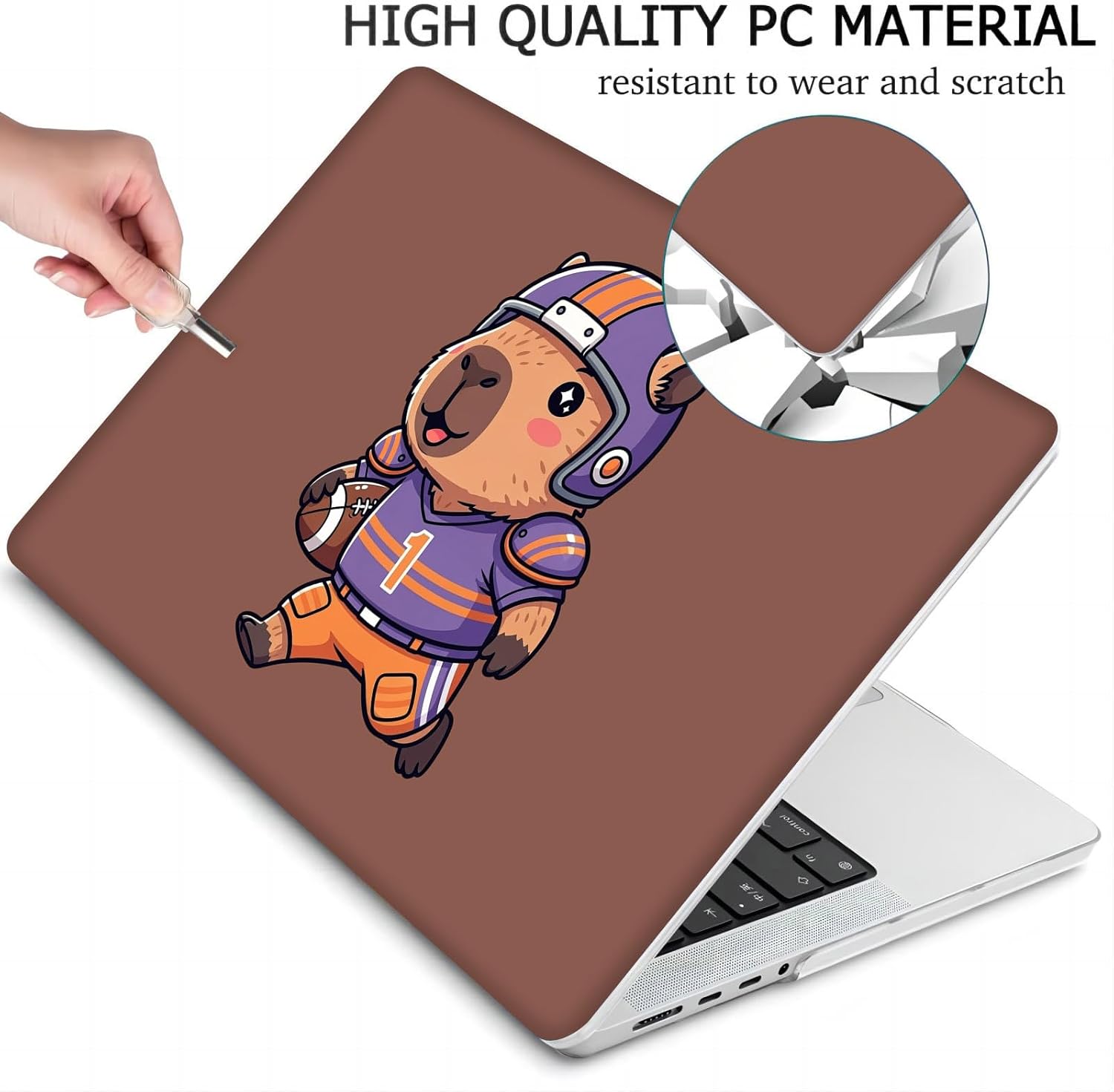 Compatible with MacBook Neo 13-inch, Hard Shell Case with Keyboard Cover and Screen Protector (A3404 A18 Pro chip, 2026 Release) - Capybara MC21310