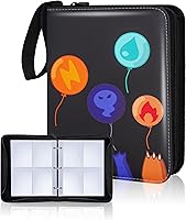 Vista 1 de Carpeta de tarjetas, álbum de tarjetas coleccionables de 4 bolsillos, carpeta de tarjetas de exhibición de doble cara de 400 bolsillos, expandible