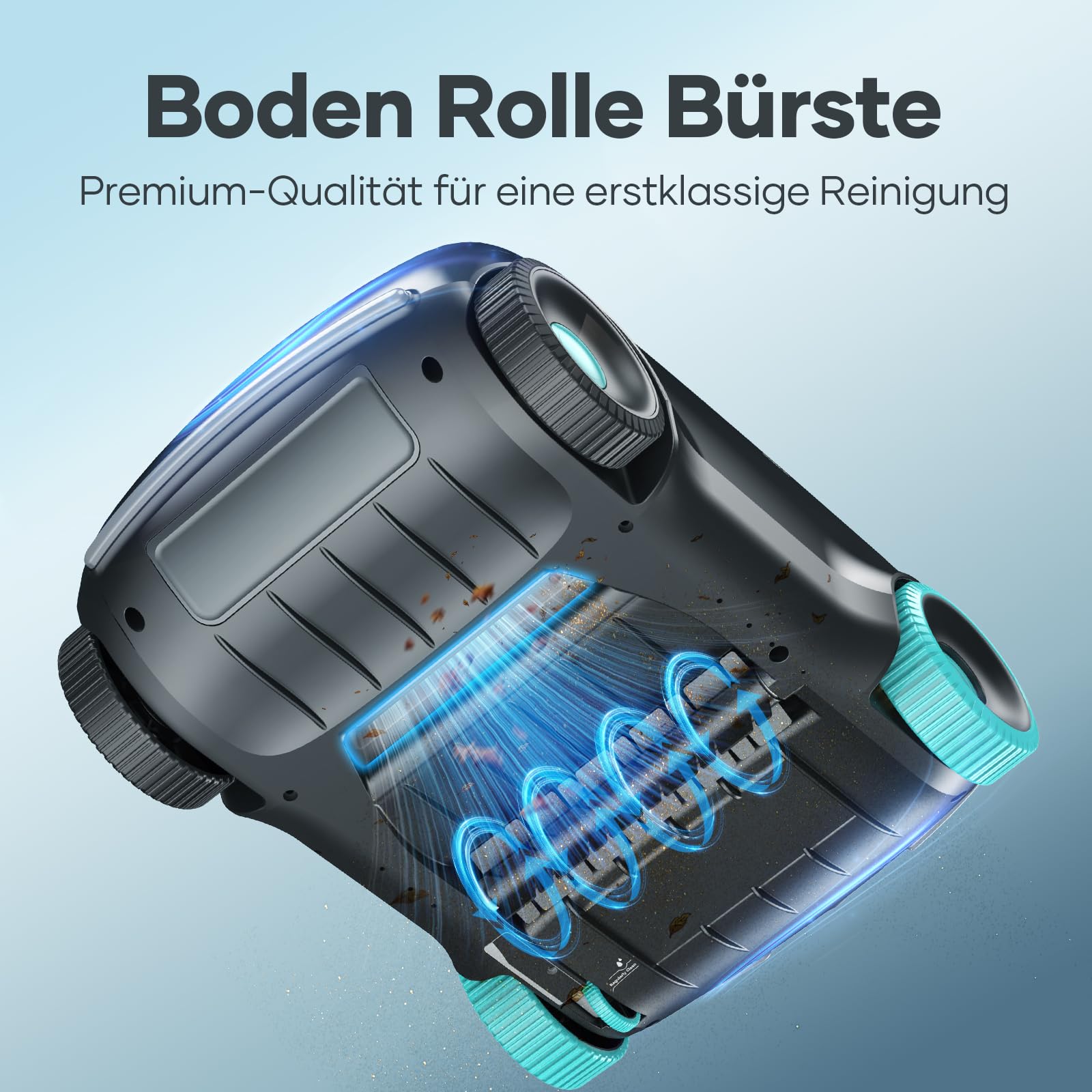 AIPER Kabelloser Poolroboter, Generalüberholt Automatische Poolreiniger mit Fortschrittliche Partikelfiltration, 130 Minuten Akkulaufzeit, Auto-Park für Oberirdische Pools bis zu 100㎡(Generalüberholt)