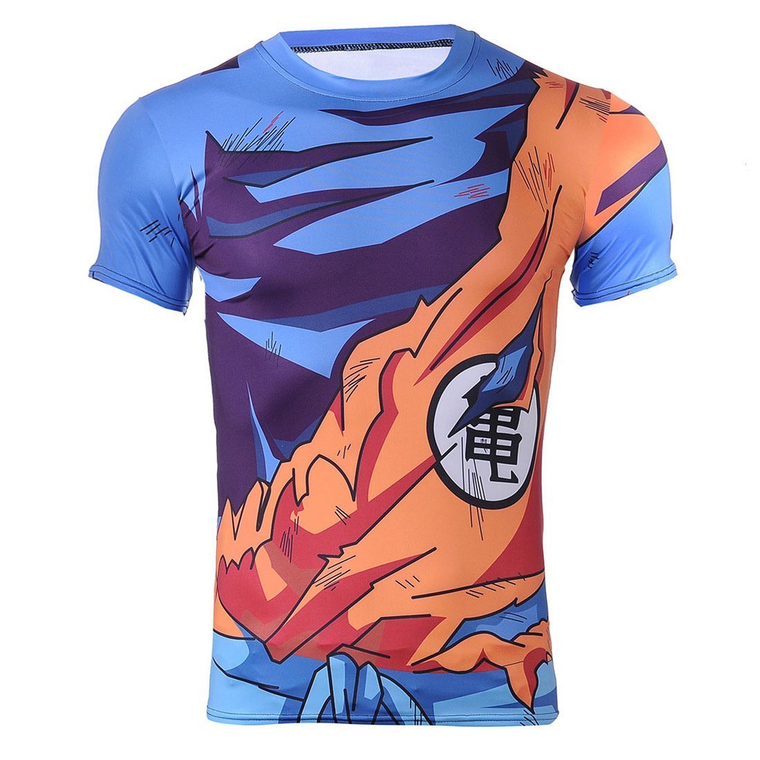 CoolChange Camiseta de Super Sayajin Cosplay | Disfraz Goku para Fan de Dragon Ball | Talla: S