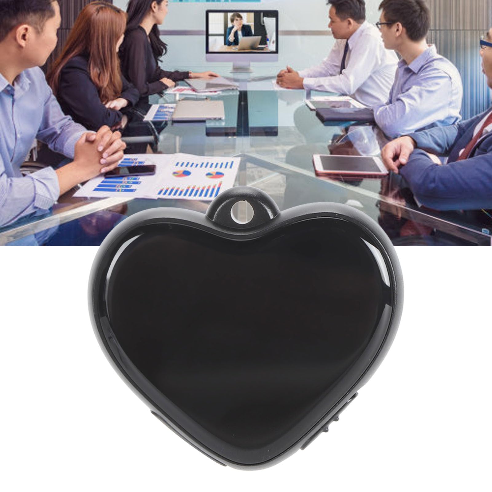 Annadue Recordadora Activada por Voz, Grabadora de Corazón de Reducción de Ruido HD Activada por Voz con Auriculares para el Trabajo, Conferencias, Reuniones, Entrevistas (64GB)