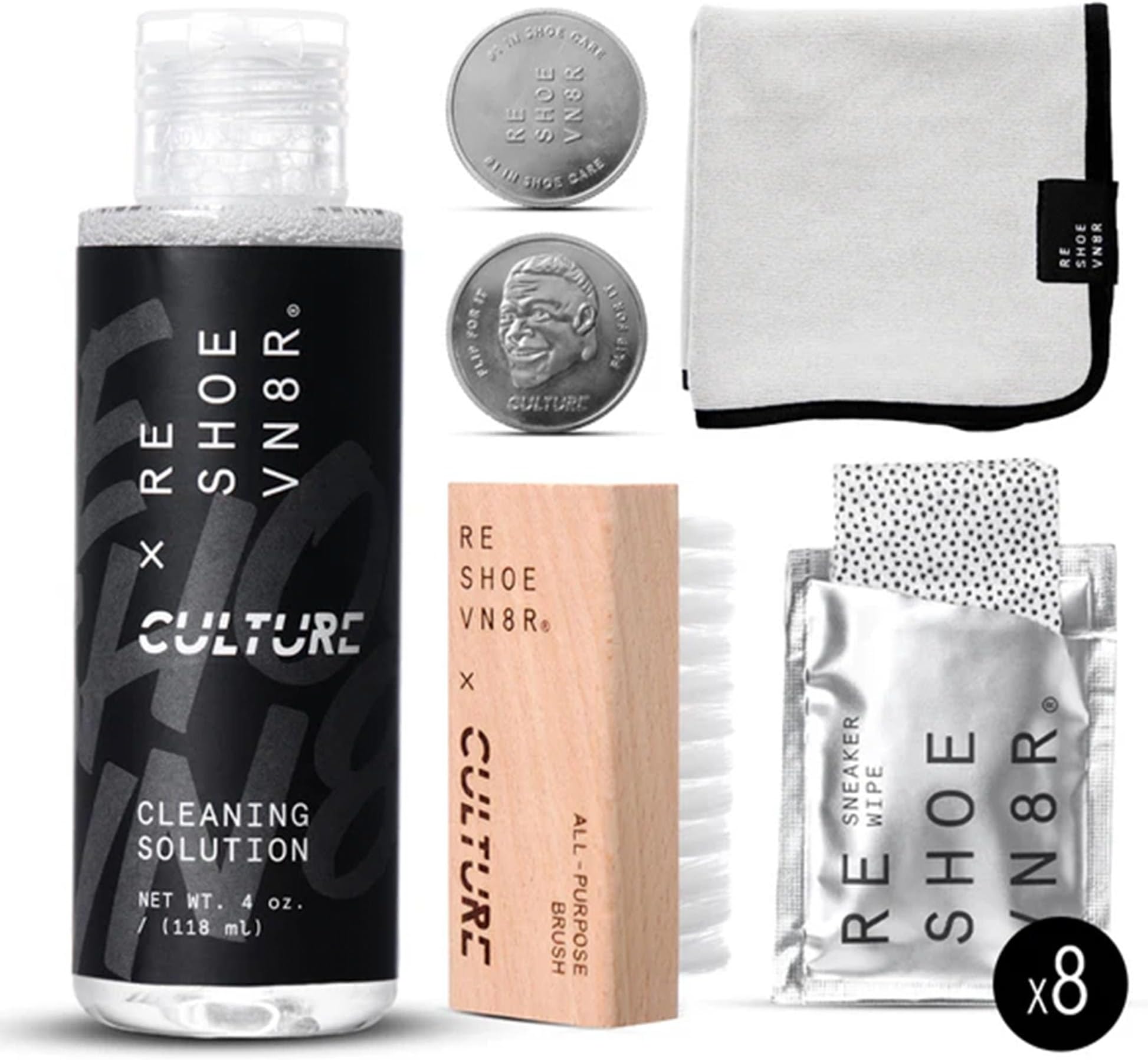RESHOEVN8R Shoe Cleaner Kit - Sneakers, Mesh, Canvas, Suede, Knit, Leather