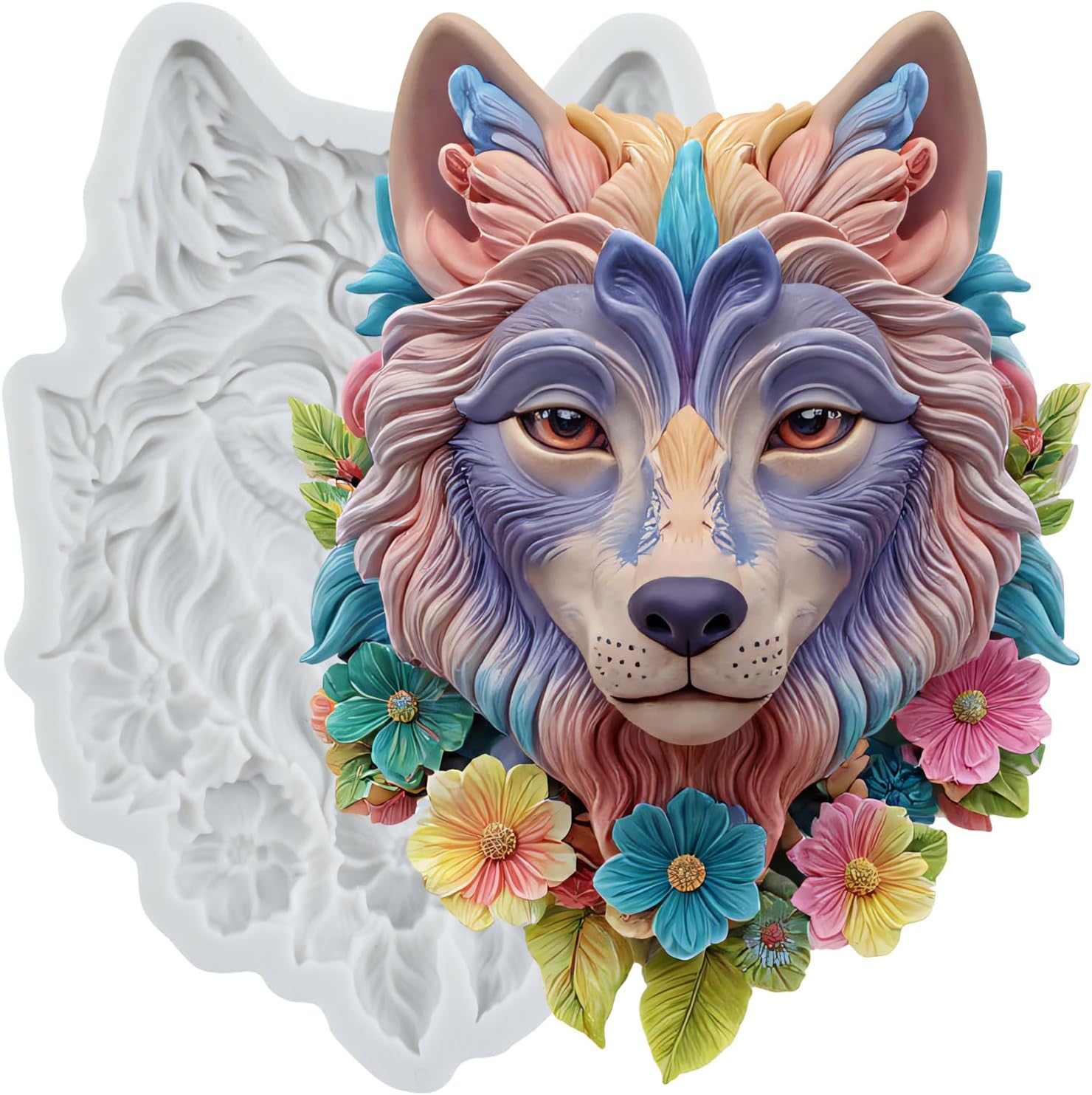 Wolf Head Polymer Clay Molds Wolf Silicone Mold