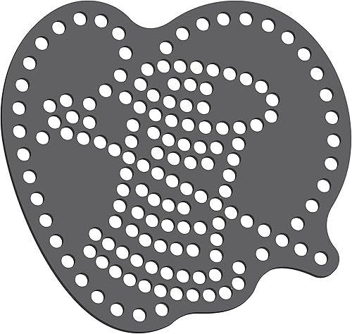 Rhinestone Genie Plantilla magnética de diamantes de imitación de 4 pulgadas, corazón de bobina e hilo, color negro