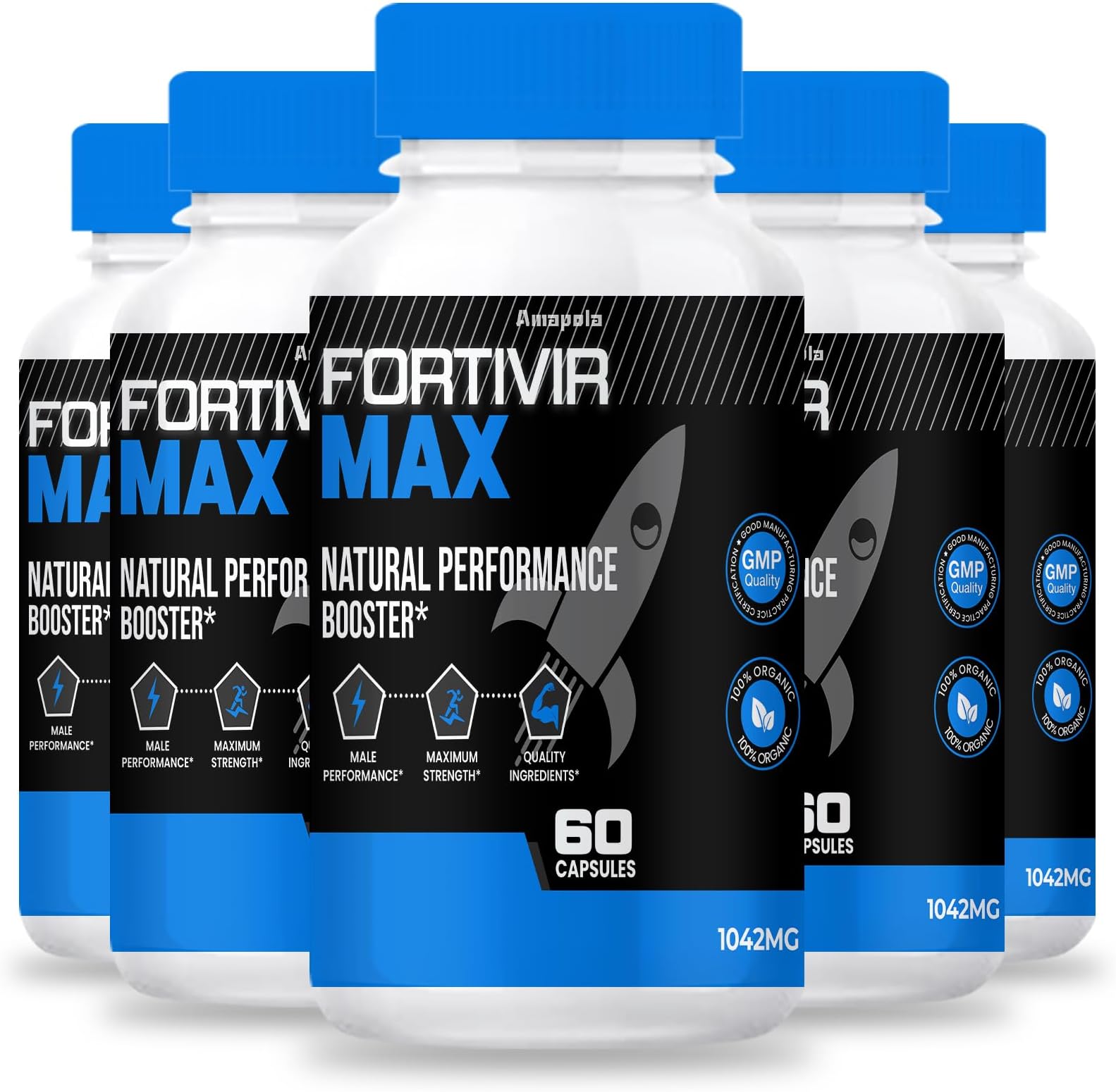 Fortivir Max - Fortivir Max Pill Formula (5 Pack, 300 Capsules)