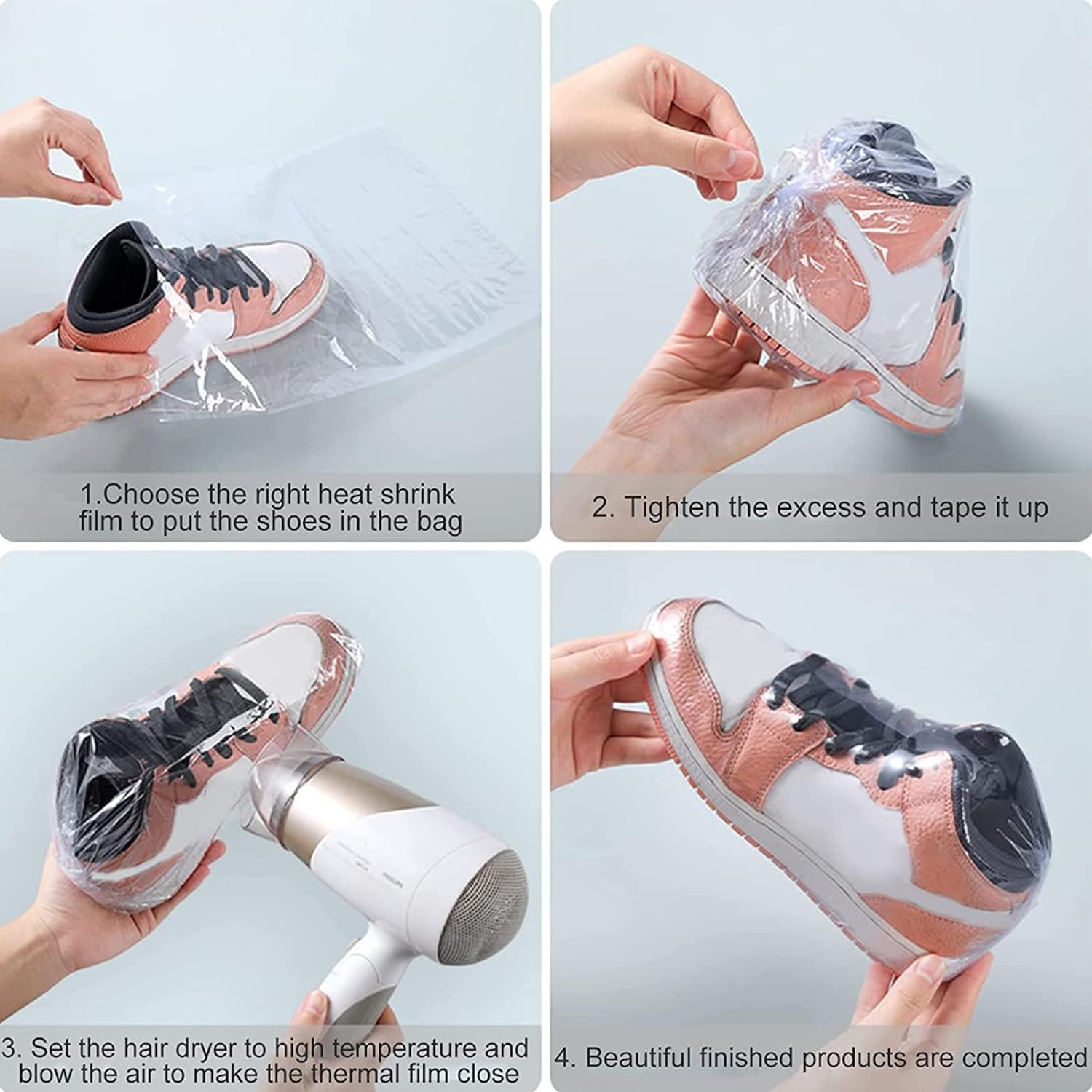 Film Rétractable Industriel Film Rétractable 100 Pièces - 25x7cm