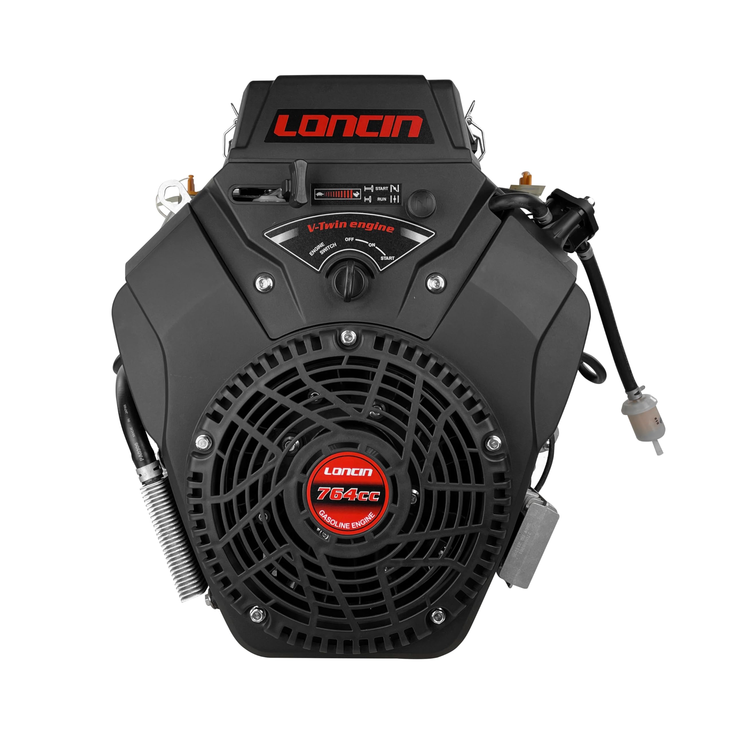 Loncin LC2V80FD Benzinmotor 25 PS 764 ccm 25.4 mm Rüttelplatte Kartmotor Einachser