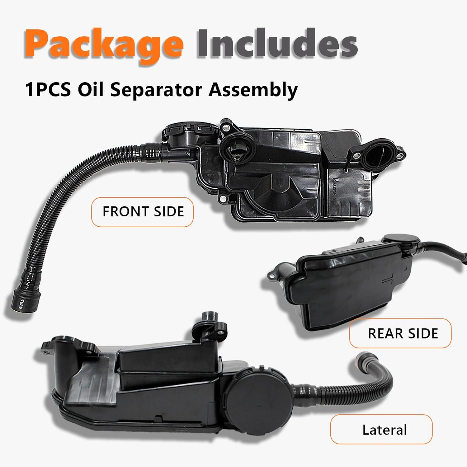 AUCERAMIC Oil Separator Assembly Fit for Ford F-250 F-350 F-450 F-550 2017 2018 2019 Super Duty 6.7L V8 Replace FC3Z6A785D FC3Z6A785E FC3Z6A785F FC3Z-6A785-D FC3Z-6A785-E FC3Z-6A785-F