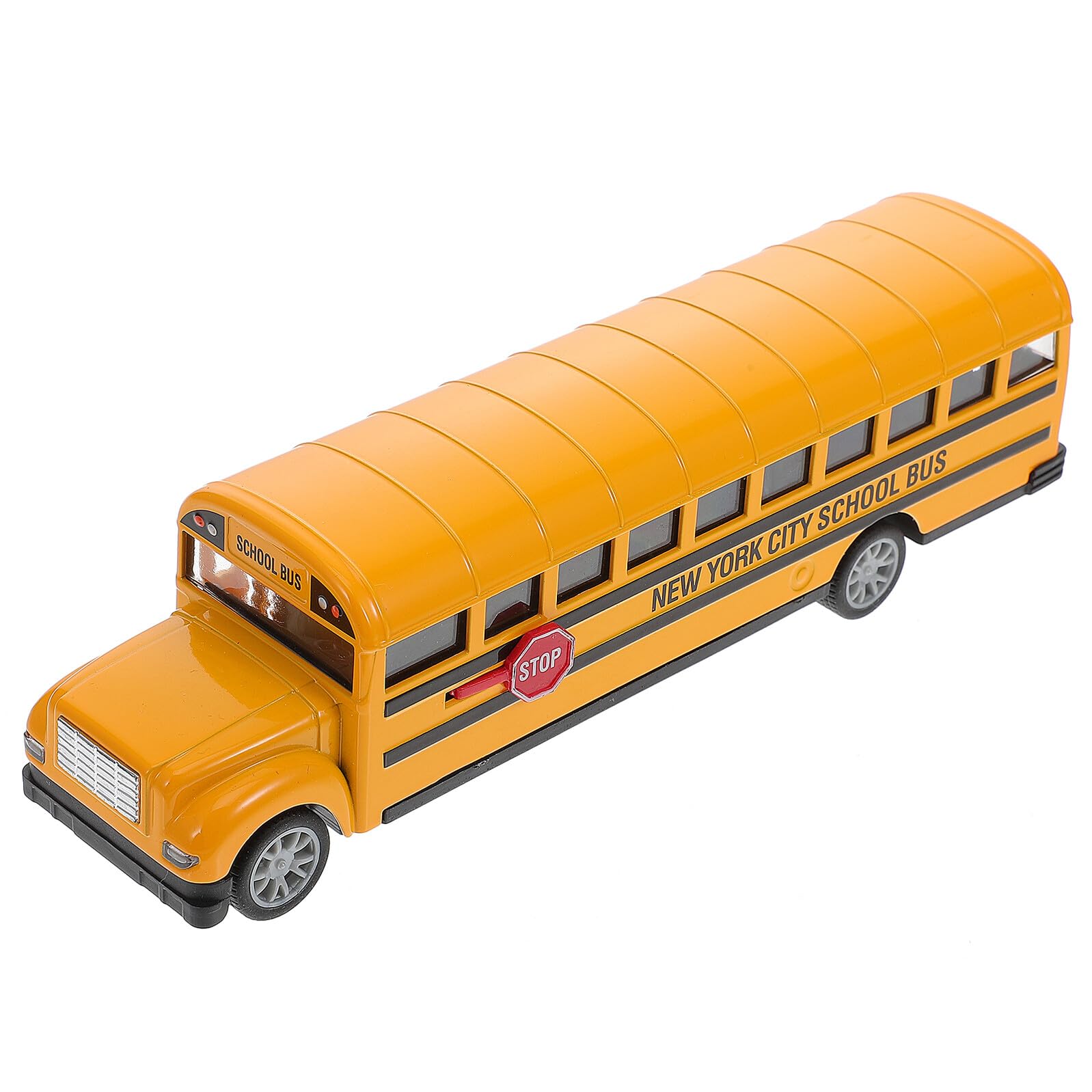 Autobús Escolar de Aleación Amarillo Puertas, 2 Piezas