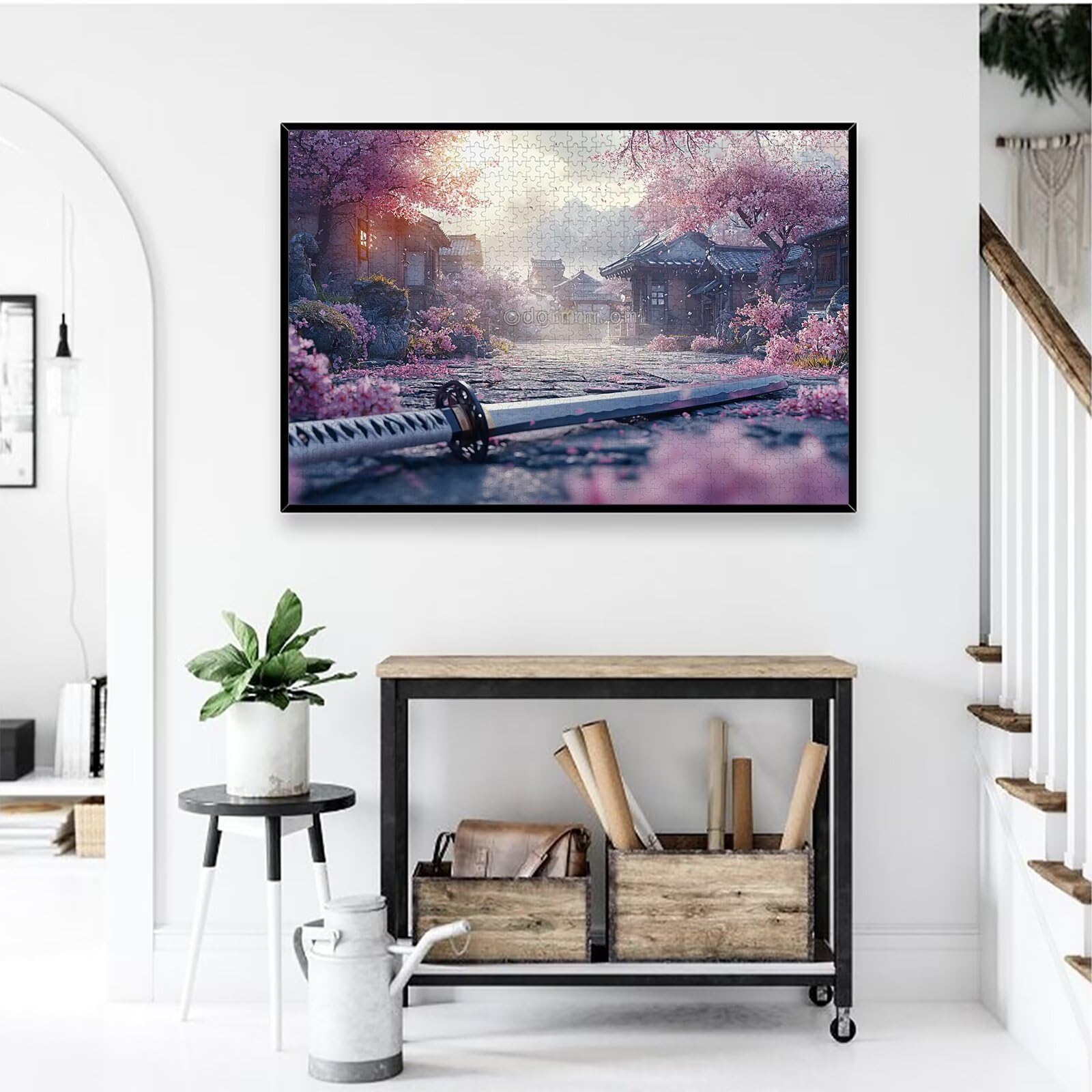 Puzzle 1000 sztuk krajobraz, japońskie puzzle 1000 sztuk dla dorosłych i nastolatków, drewniane puzzle z wykwintnym opakowaniem, rodzinne gry edukacyjne, do dekoracji domu, prezent-2639
