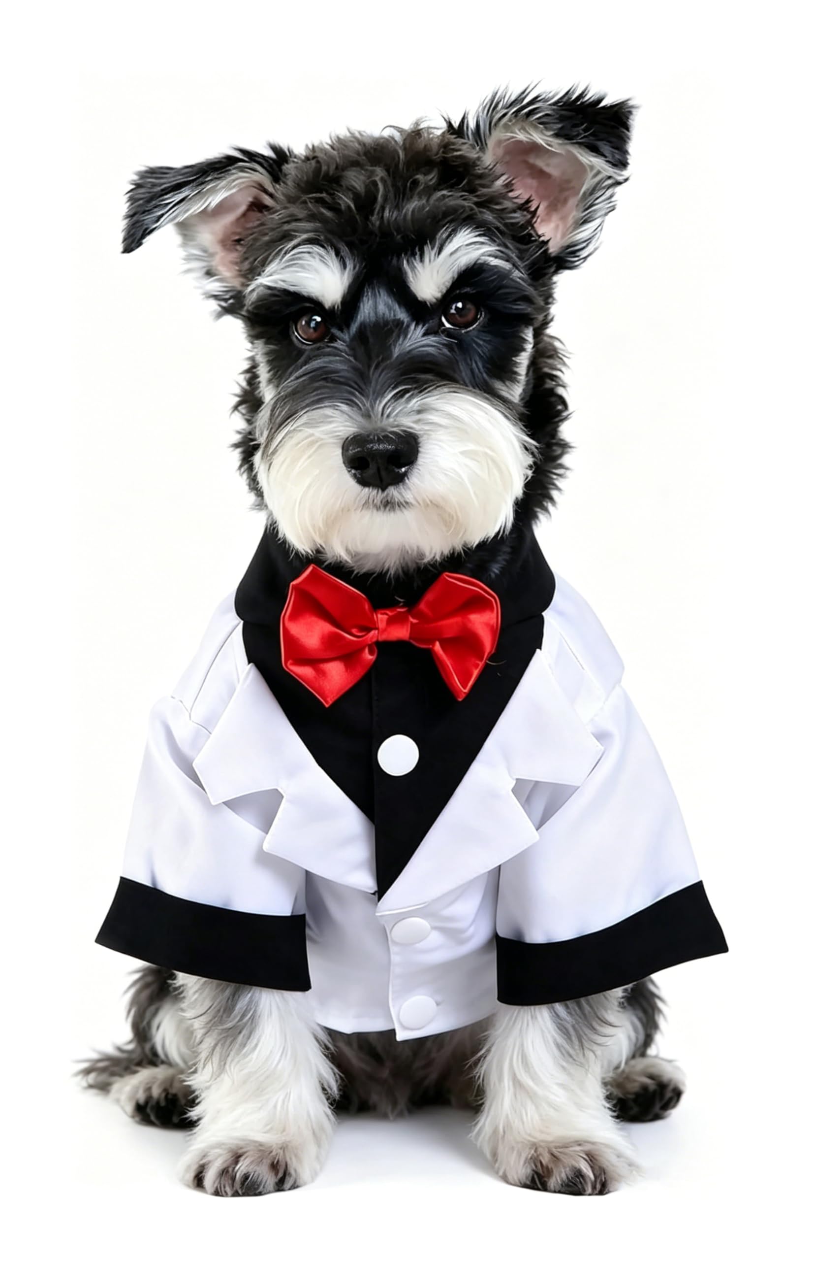 Smoking pour chien Blanc L idéal pour son look de mariage élégant