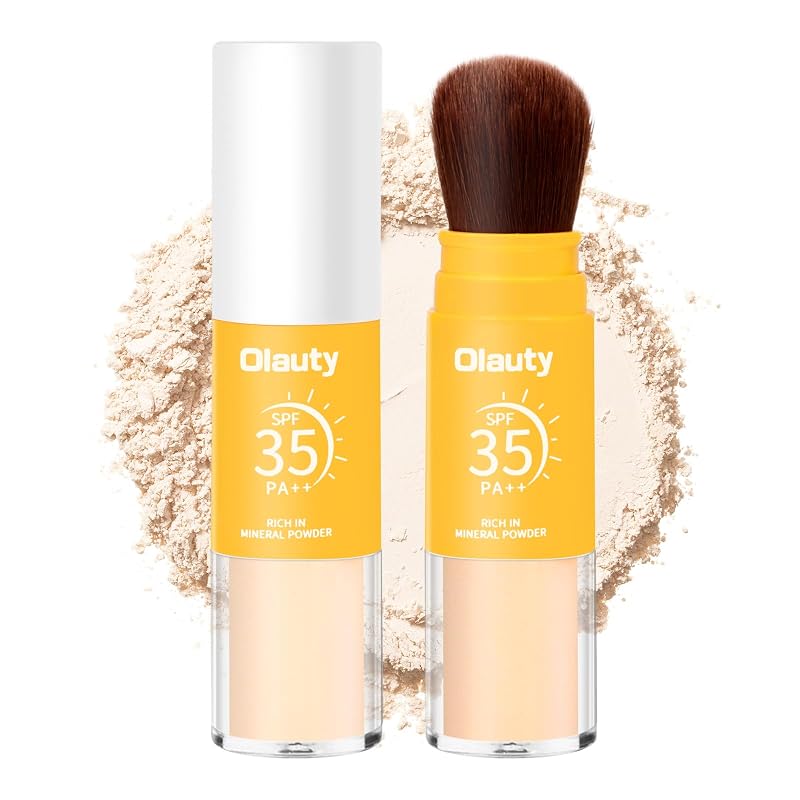 Protetor solar mineral em pó facial e para couro cabeludo ZARICS SPF 35, tom #01 Translucent