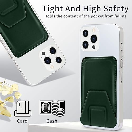 Miniatura 3 de Skycase Tarjetero para la parte posterior del teléfono, soporte para teléfono celular Billetera para teléfono, soporte para tarjetas de crédito de