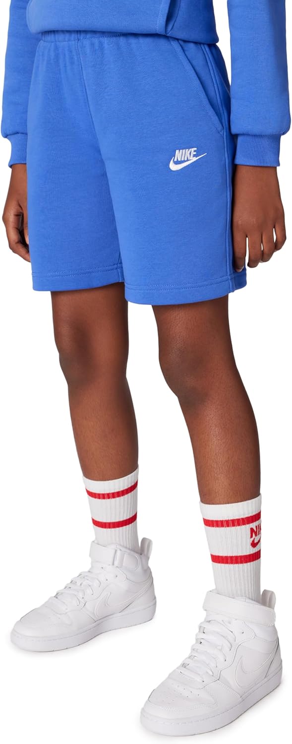 Nike Unisex Big Kids' Sportswear Club Fleece French Terry Shorts - Boys and Girls