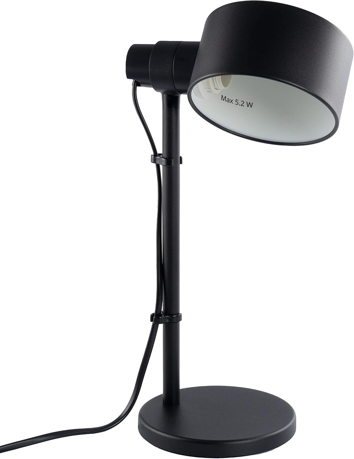 Ikea LOVMANAD Modern IndustrialStyle Desk Spot Work Lamp, Matte Black