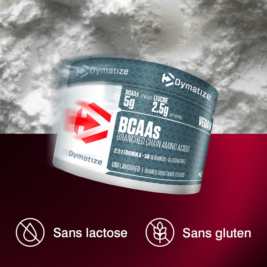 Dymatize BCAA Powder 300g - Acides aminés essentiels - leucine, isoleucine, valine