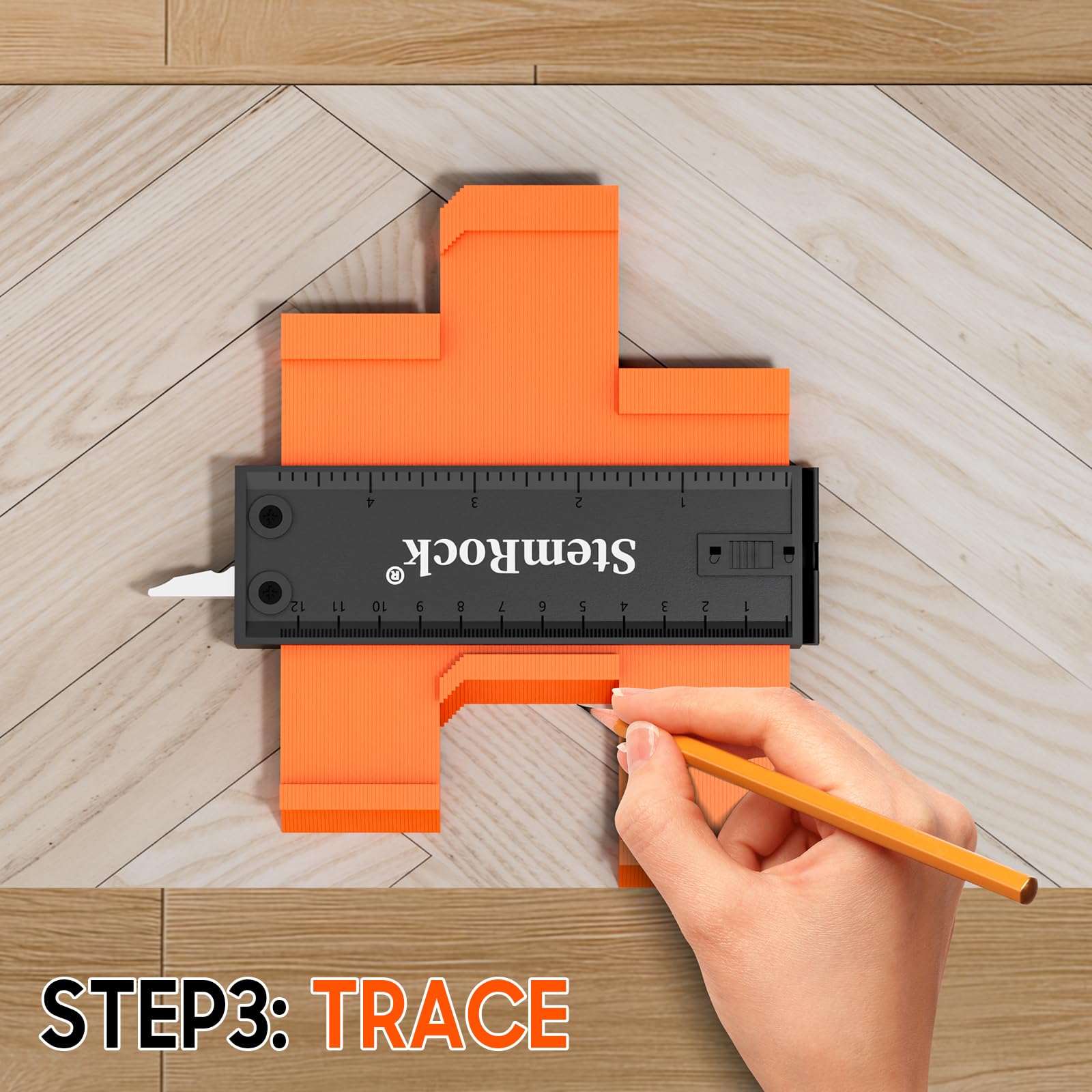 Shaping Measure Ruler Digital Angle Finder Shape Contour Gauge Duplicator Profile Measuring ...