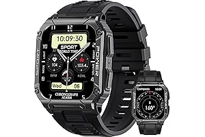 Military Smart Watch: Tactical Outdoor Companion with Compass